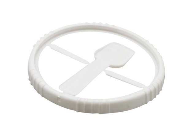 Пластиковая круглая крышка с IML этикеткой с ложкой Ø71,86 мм, CX023